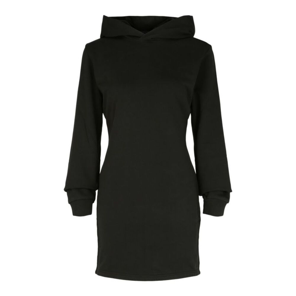 Balenciaga Fitted Hoodie Dress Black Womens